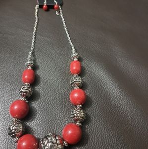 Necklace with earrings